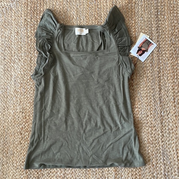 Nation LTD Los Angeles Cameo Tank NWT Size Small Color Ivy Green - Picture 4 of 4